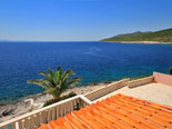 View from the top floor terrace of this Korcula villa