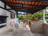 Outdoor terrace in villa in Baska voda in Croatia